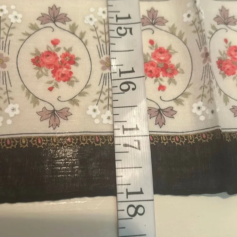 Christian Dior Handkerchief Dainty Polka Dot Floral Coquette Luxury Twilly Scarf